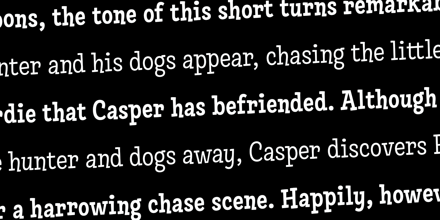 Beispiel einer Skippie Dingbat One-Schriftart